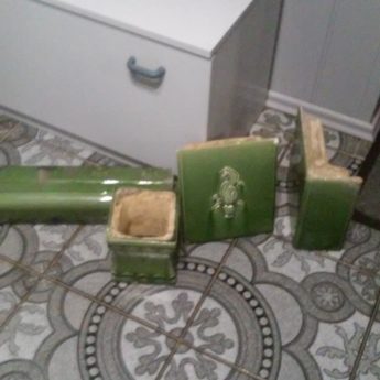 Kafle z rozbiórki pieca Kafle z rozbiórki pieca