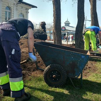 Wiosenne porządki w Międzyzdrojach. Celiński z pracownikami ZOŚ w terenie