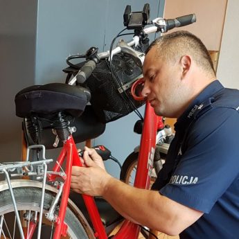 Kamieńscy policjanci znakowali rowery