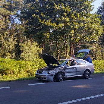 Zderzenie tira z osobówką na drodze pomiędzy Świnoujściem a Międzyzdrojami