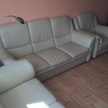 Komplet mebli skórzanych