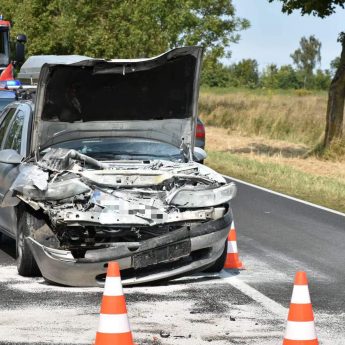 Kolizja trzech aut pod Kamieniem Pomorskim Kolizja trzech aut pod Kamieniem Pomorskim
