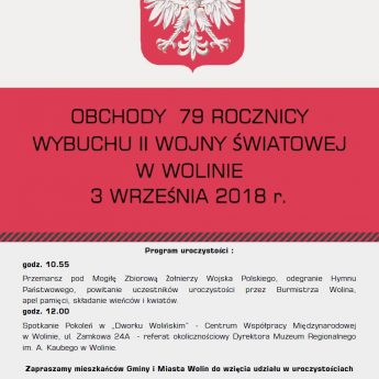 Uroczyste obchody 79. rocznicy wybuchu II wojny światowej