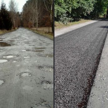 Droga Ładzin – Rabiąż – Domysłów przejezdna