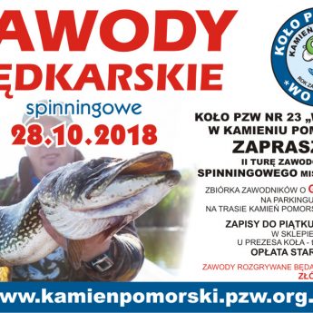 Zapraszamy na II turę zawodów wędkarskich Zapraszamy na II turę zawodów wędkarskich