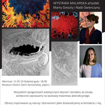 Wystawa malarska artystek Marty Greszty i Nadii Świerczyny Wystawa malarska artystek Marty Greszty i Nadii Świerczyny
