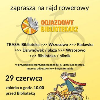 Zapraszamy na rajd Odjazdowy Bibliotekarz! Zapraszamy na rajd Odjazdowy Bibliotekarz!