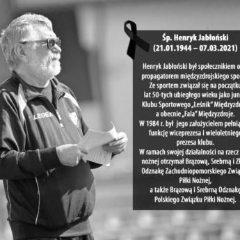 Odszedł Henryk Jabłoński - założyciel Klubu Sportowego „FALA” Międzyzdroje