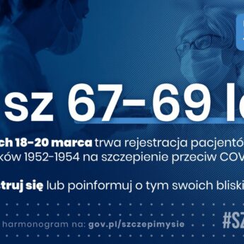 Zapisy na szczepienia osób w wieku 67-69 lat. Jak się zarejestrować?