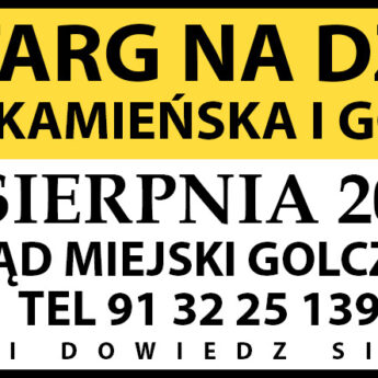 Burmistrz ogłasza przetarg na działki w Wysokiej Kamieńskiej i w Golczewie Burmistrz ogłasza przetarg na działki w Wysokiej Kamieńskiej i w Golczewie