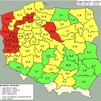 Wysokie zagrożenie pożarowe na terenie lasów Wysokie zagrożenie pożarowe na terenie lasów
