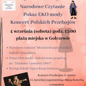 Zapraszamy na finał projektu pn. „Działamy i jesteśmy EKO!” Zapraszamy na finał projektu pn. „Działamy i jesteśmy EKO!”