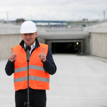 Prezydent wizytował wydrążony tunel w Świnoujściu [Zdjęcia]