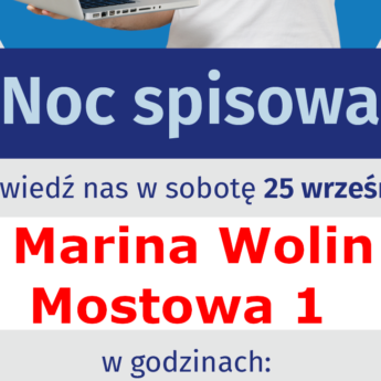 Noc spisowa w Wolinie!