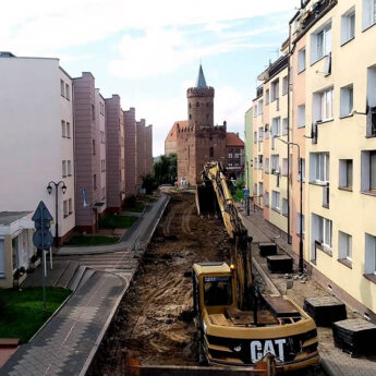 W Kamieniu Pomorskim trwa przebudowa ulic w centrum [FILM]