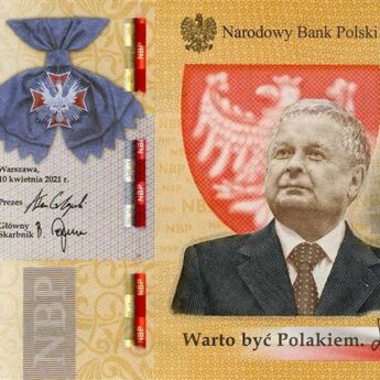Banknot kolekcjonerski z Lechem Kaczyńskim - "Warto być Polakiem" Banknot kolekcjonerski z Lechem Kaczyńskim - "Warto być Polakiem"