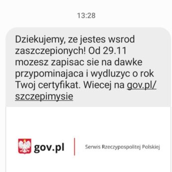 Resort zdrowia będzie wysyłać SMS-y o przypominającej dawce szczepionki Resort zdrowia będzie wysyłać SMS-y o przypominającej dawce szczepionki
