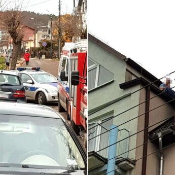 Mężczyzna zagroził, że skoczy z dachu. Na miejscu są wszystkie służby!