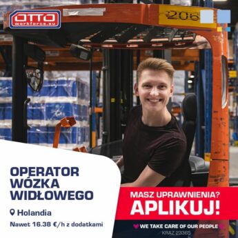 Operator wózka widłowego +250 EURO BONUS - NL