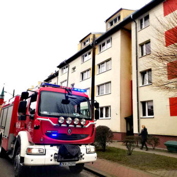 Pożar w bloku przy Kościelnej w Wolinie!