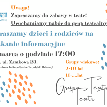 Zapraszamy do zabawy w teatr!