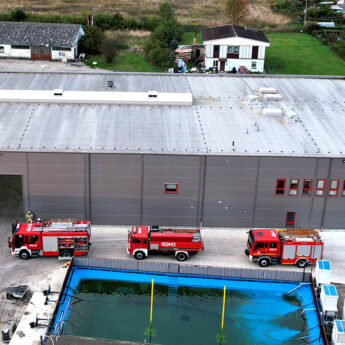 Ogień w zakładzie produkcyjnym w Golczewie! Pracownicy zapobiegli tragedii!