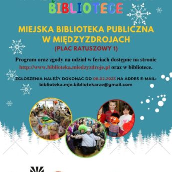 Miejska Biblioteka Publiczna w Międzyzdrojach zaprasza na Ferie Zimowe