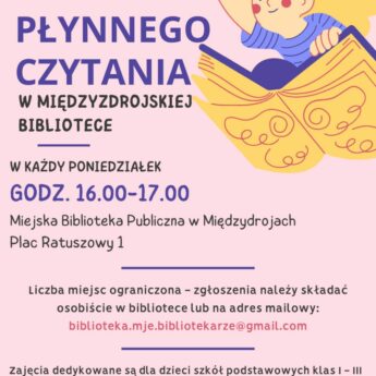 Zajęcia z nauki płynnego czytania dla klas I – III w międzyzdrojskiej bibliotece