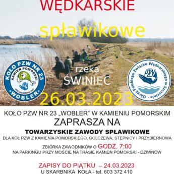 Wędkarskie zawody spławikowe w Kamieniu Pomorskim