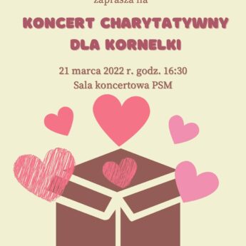 Koncert charytatywny dla Kornelki w Państwowej Szkole Muzycznej w Kamieniu Pomorskim