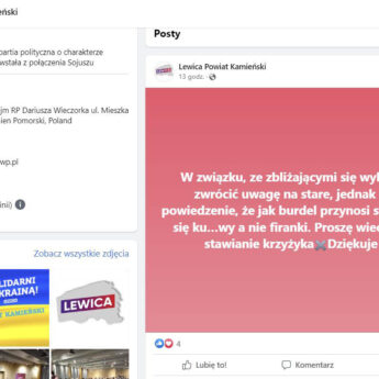 Kamieńska Lewica błysnęła w Internecie. Czytelniczka: "Miało być o wyborach, wyszedł szacunek do kobiet"