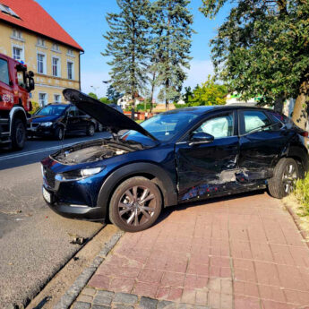 Zderzenie trzech aut w centrum Wolina. Pijany kierowca ledwo trzymał się na nogach