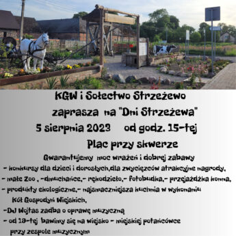 KGW i Sołectwo Strzeżewo zaprasza "Dni Strzeżewa"