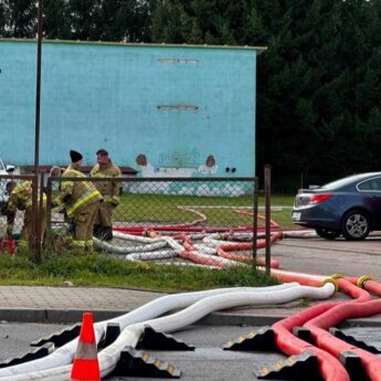 Sześć zastępów straży walczyło z podtopieniami w Golczewie