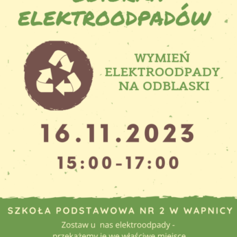 Zbiórka elektroodpadów w Wapnicy
