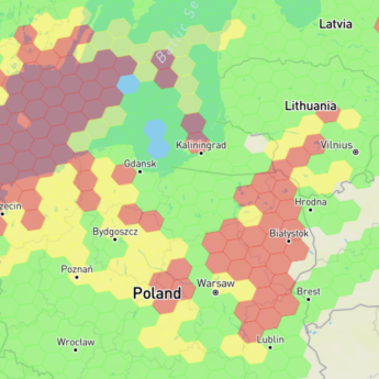 Duże zakłócenia sygnału GPS na Polską