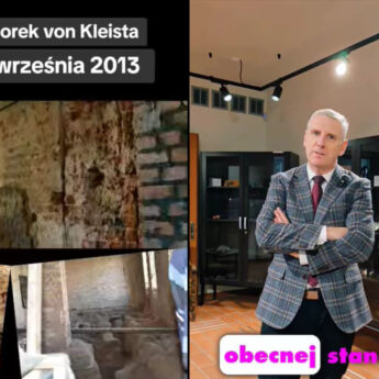Burmistrz Kuryłło pokazuje odmieniony Dworek von Kleista. "Zmieniamy Gminę Kamień Pomorski"