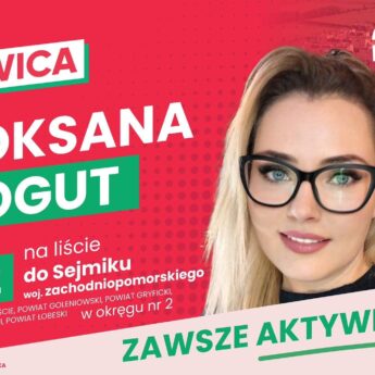 Roksana Kogut nr 2 na liście Lewicy do Sejmiku! "To szansa na walkę o interesy naszego powiatu"
