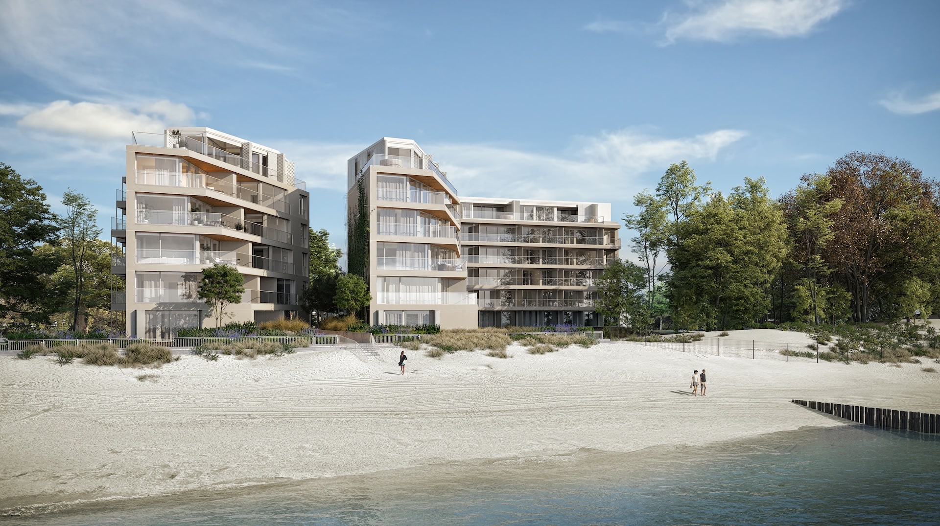Dwa piękna apartamentowce powstaną przy plaży w Dziwnowie