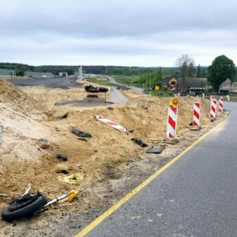 Wypadek motocyklisty pod Dargobądzem. Mężczyzna trafił do szpitala