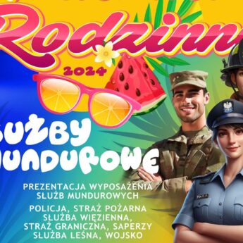 Piknik rodzinny "Służby mundurowe" na stadionie miejskim