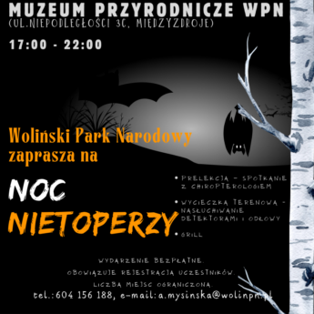 Noc nietoperzy w Wolińskim Parku Narodowym