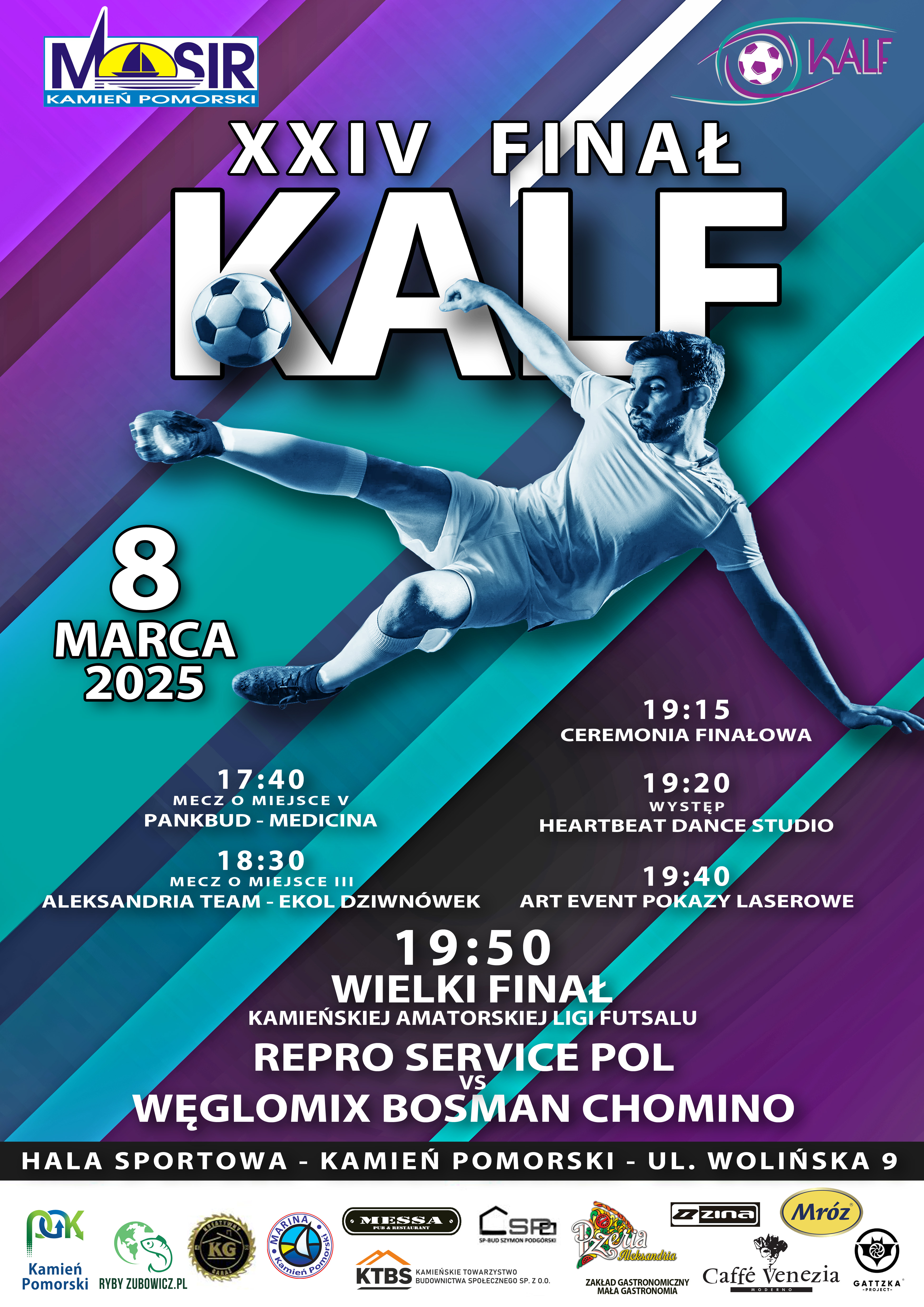 Wielki Finał Kamieńskiej Amatorskiej Ligi Futsalu już w sobotę!