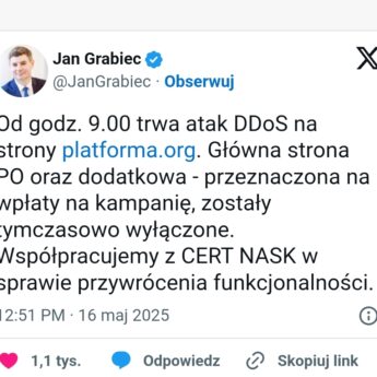 Cyberatak na stronę PO tuż przed ciszą wyborczą! Cyberatak na stronę PO tuż przed ciszą wyborczą!
