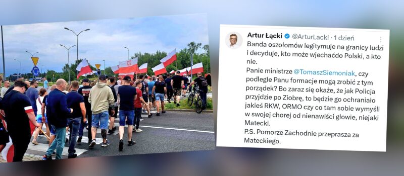 Poseł Artur Łącki obraża obrońców granicy: "Banda oszołomów"