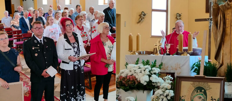 Pożegnanie księdza Pawła Obręczarka w parafii Stuchowo. Wzruszająca msza i słowa wdzięczności od mieszkańców