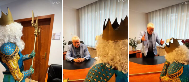 Wójt się wściekł! Wezwał Neptuna "na dywanik"