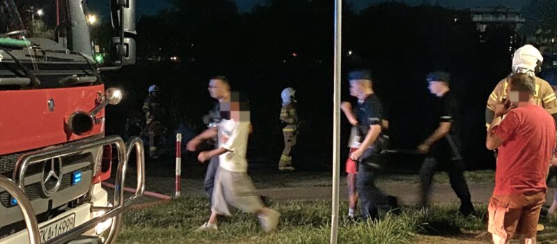 Pożar trzcin w Dziwnowie. Policja zatrzymała nieletnich