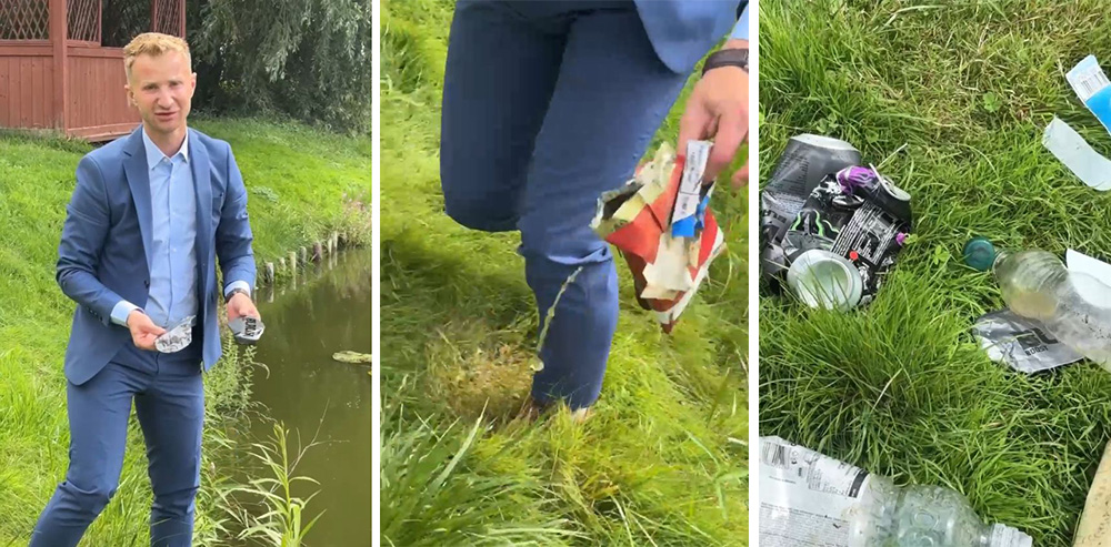 Wójt Świerzna apeluje: Zadbajmy razem o porządek wokół stawku!