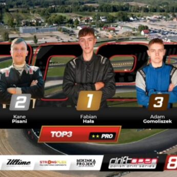 Młody talent ze Stuchowa podbija polski drifting! Fabian Hała wicemistrzem Ligi Drift Open 2025!
